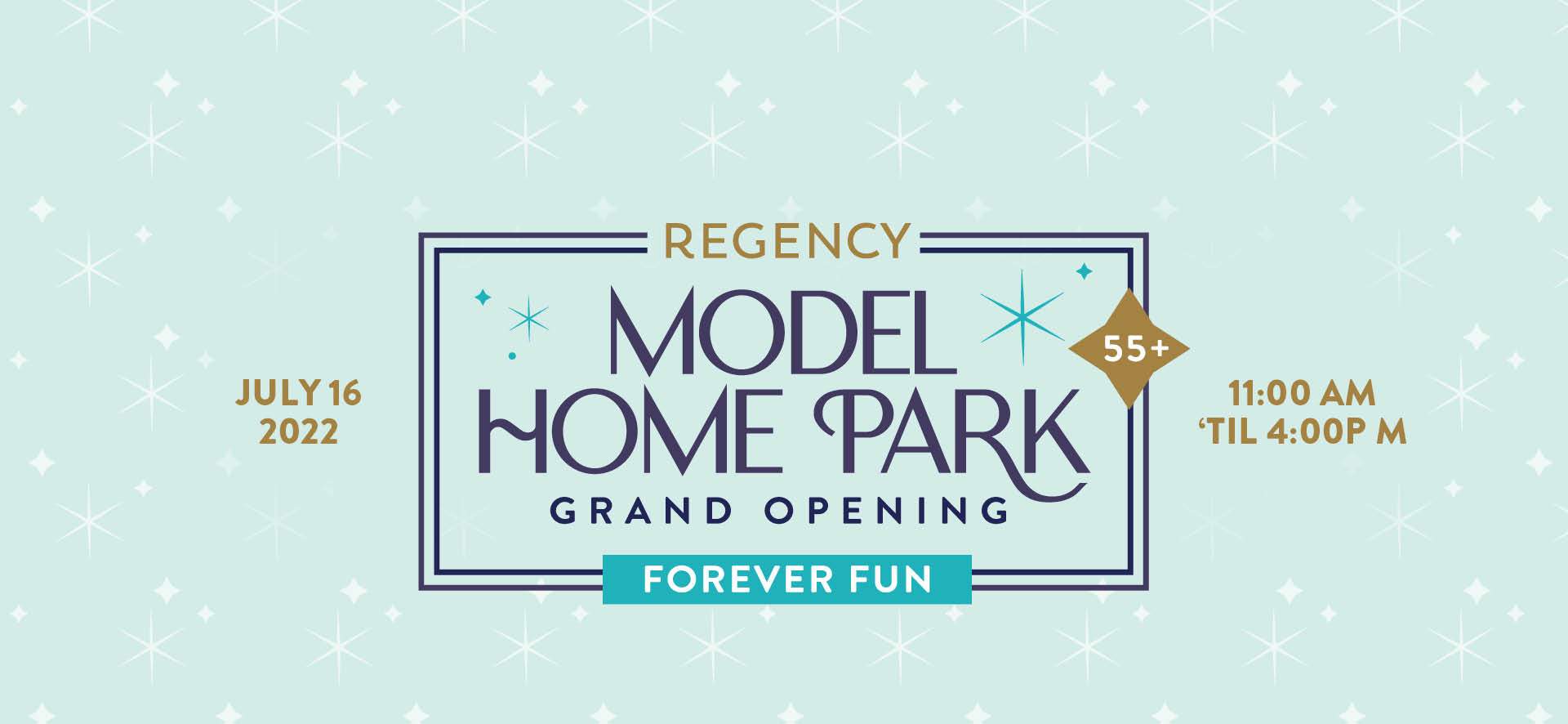 regency 55+ model park opening