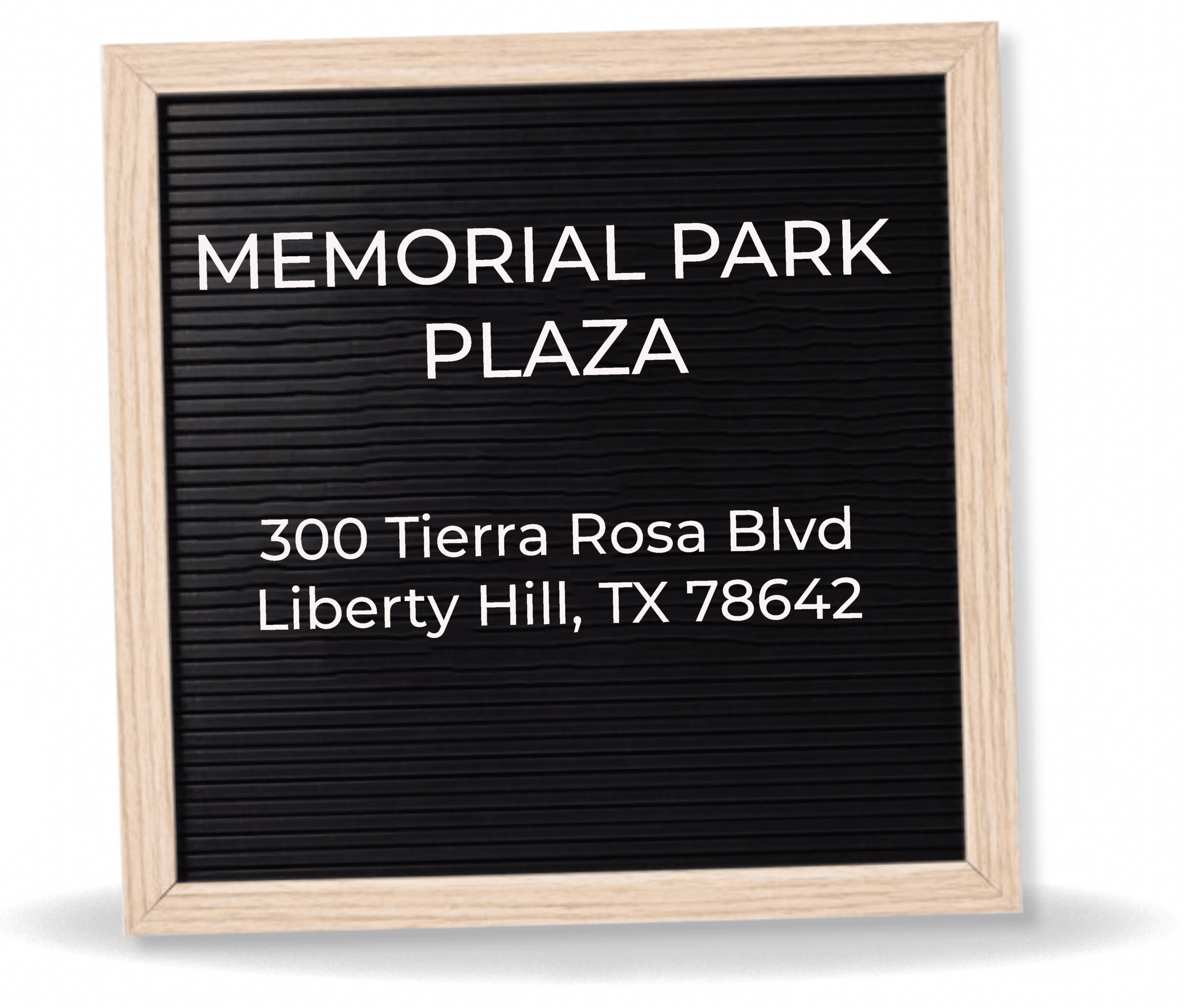 Memorial Park Plaza address