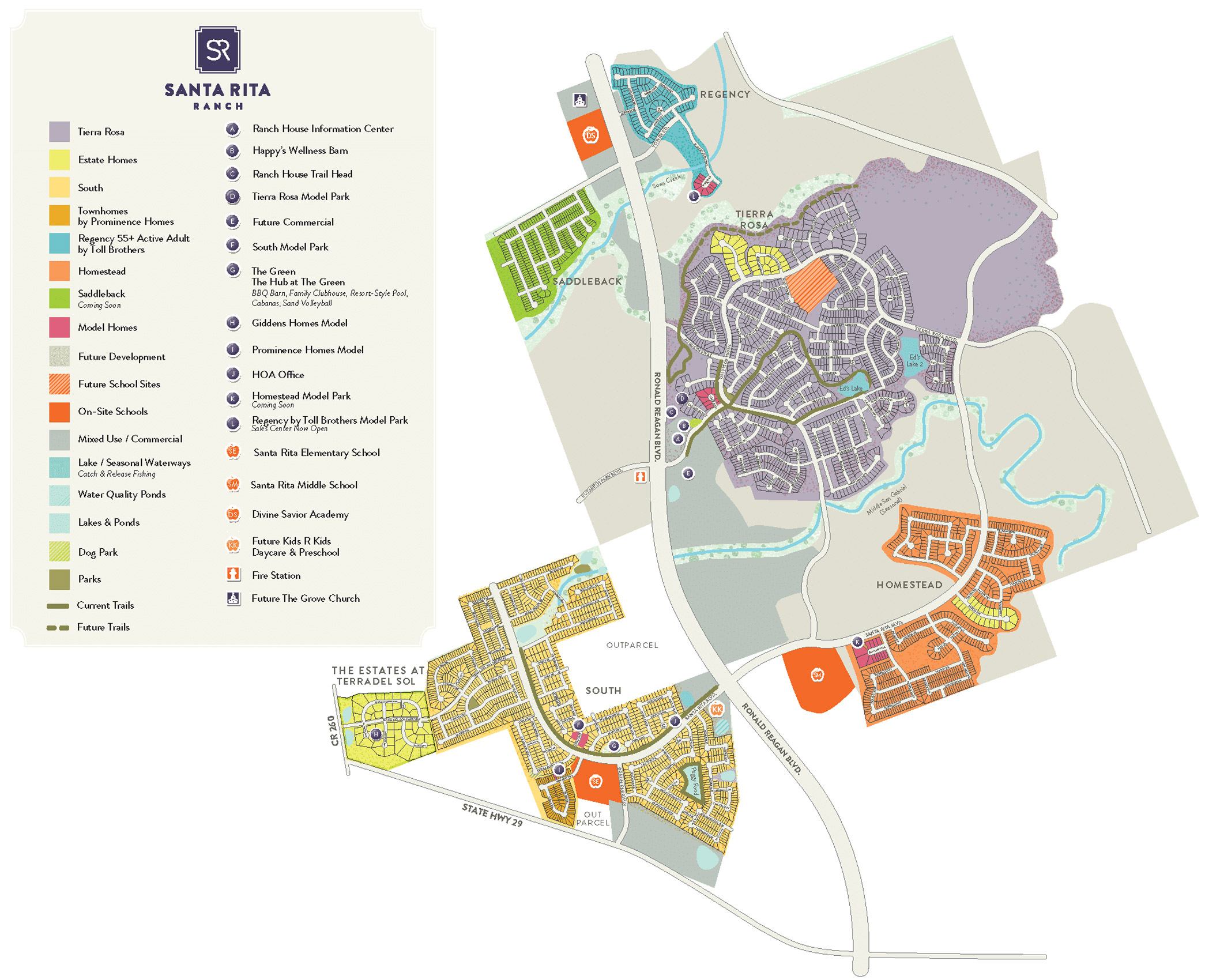 New Home Development Site Plan - Home Community Site Plan | Santa Rita ...