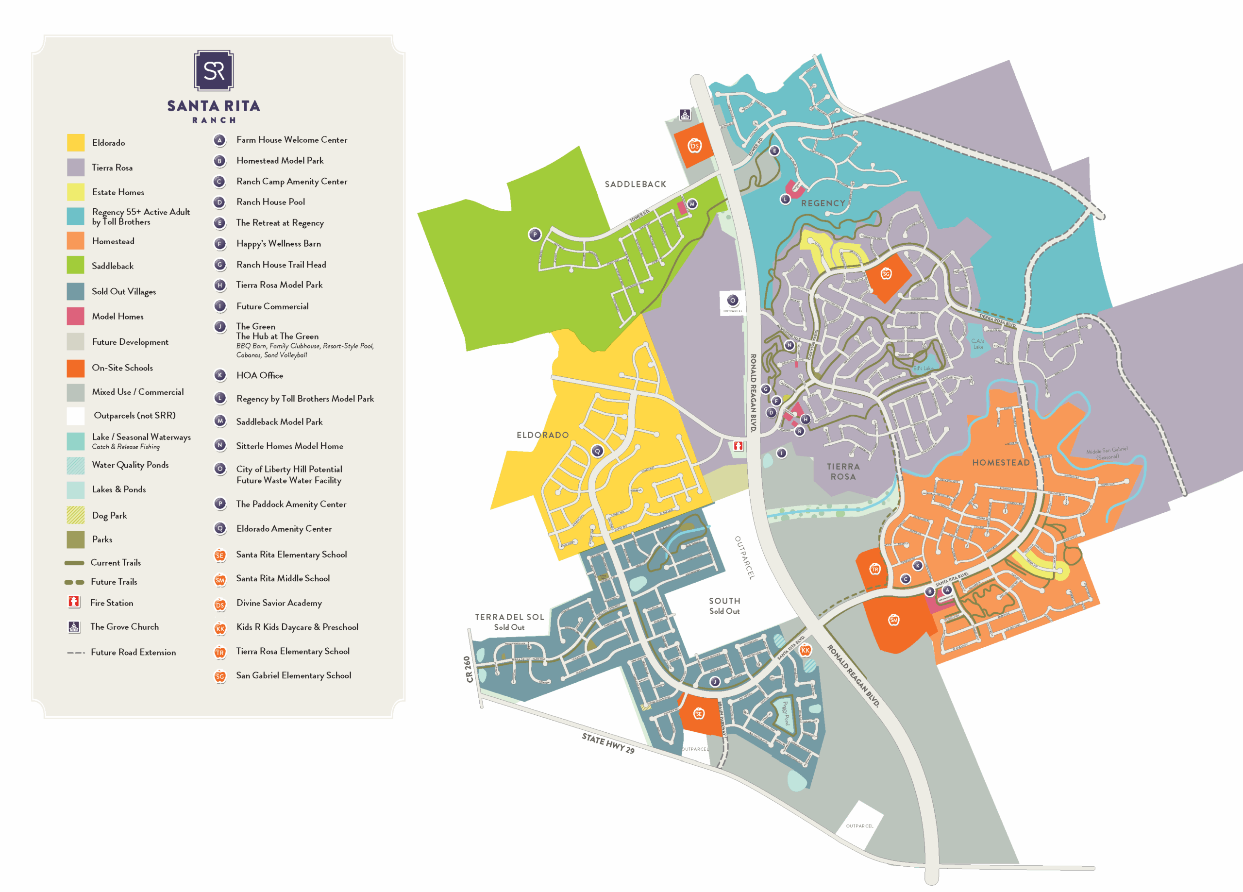 santa rita ranch sitemap