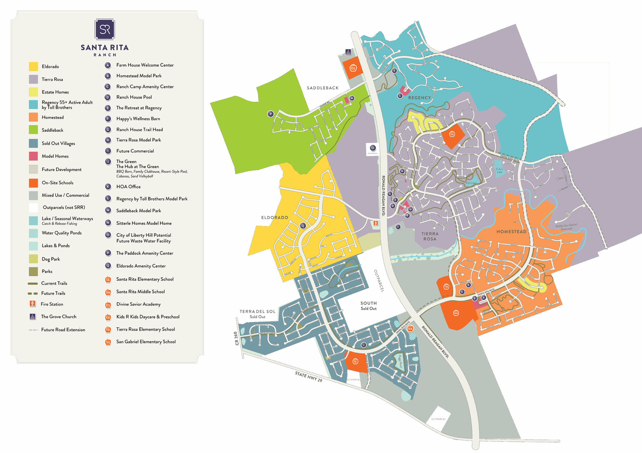 santa rita ranch sitemap