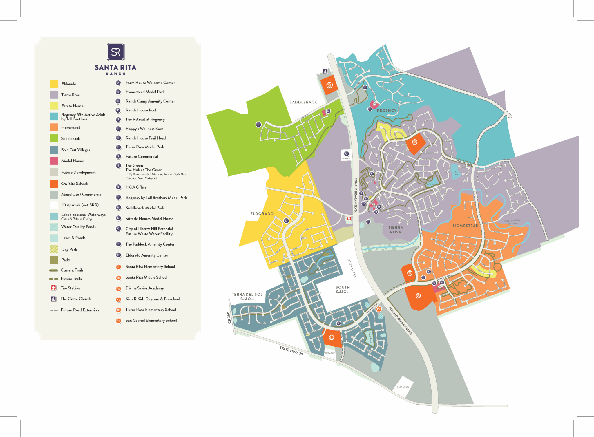 santa rita ranch sitemap