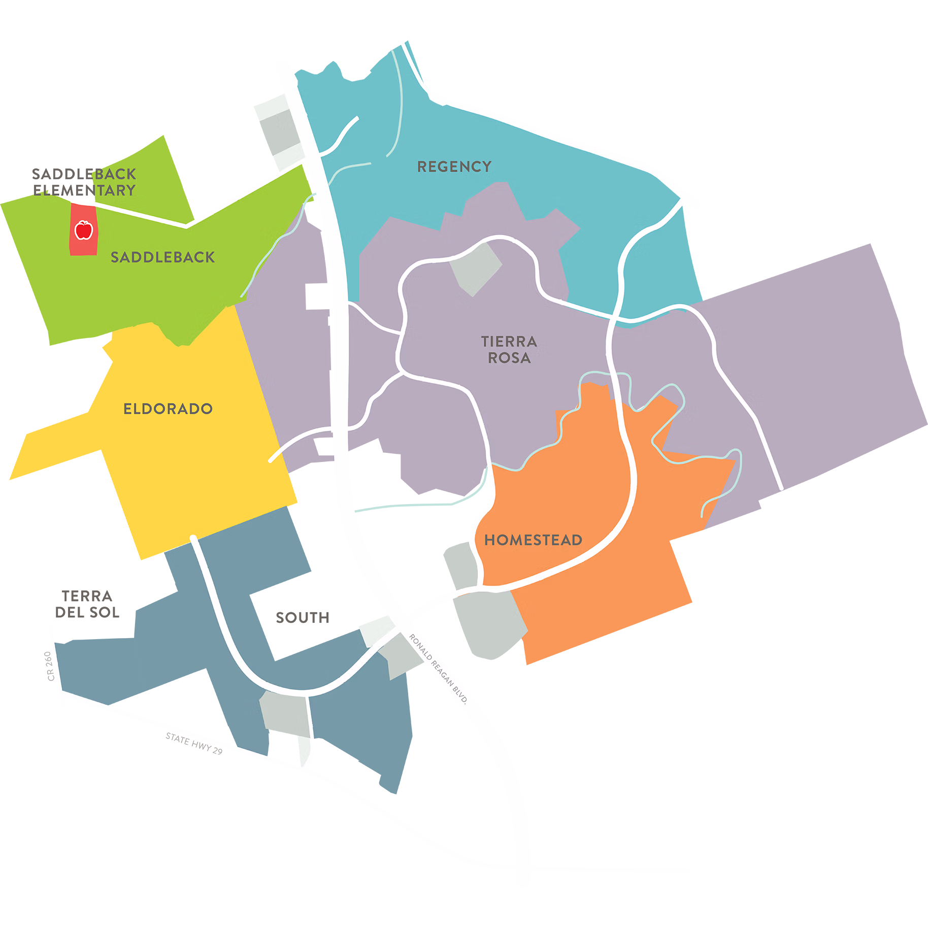 saddleback elementary school map